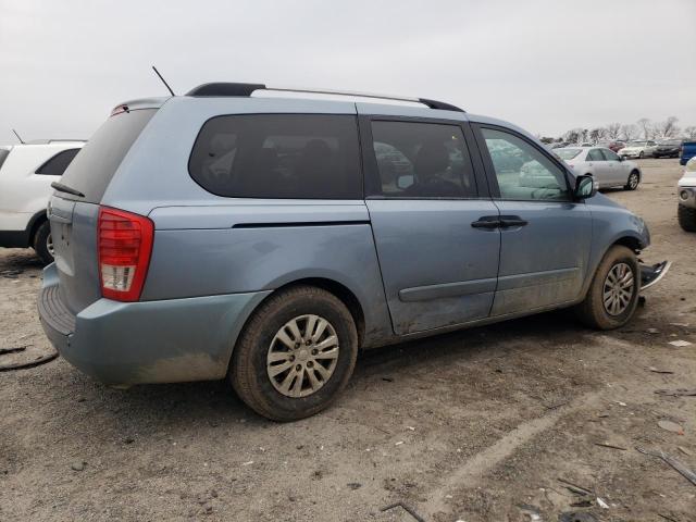 KNDMG4C70B6364786 - 2011 KIA SEDONA LX BLUE photo 3