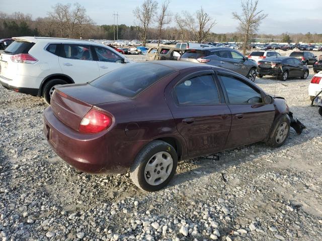 1B3ES46C4YD877508 - 2000 DODGE NEON BASE BURGUNDY photo 3