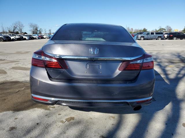 1HGCR2F30GA152933 - 2016 HONDA ACCORD LX GRAY photo 6