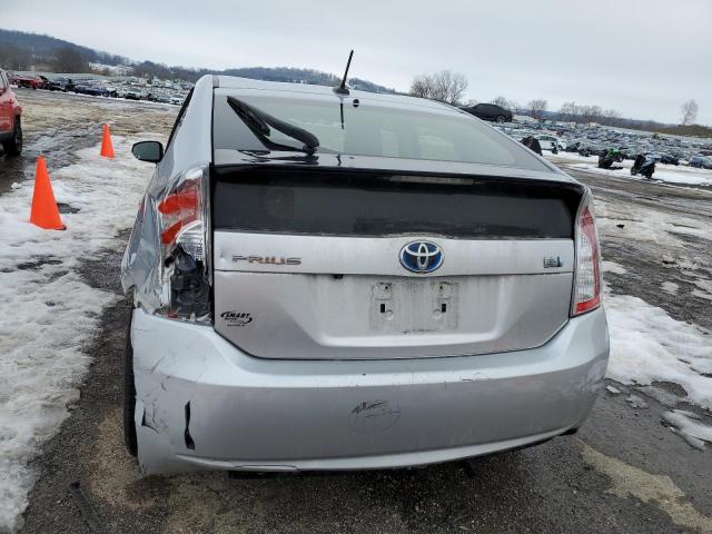 JTDKN3DU7C5452706 - 2012 TOYOTA PRIUS SILVER photo 6