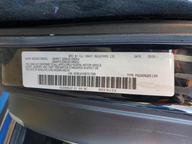 4S3BL616397217083 - 2009 SUBARU LEGACY 2.5I BLUE photo 12