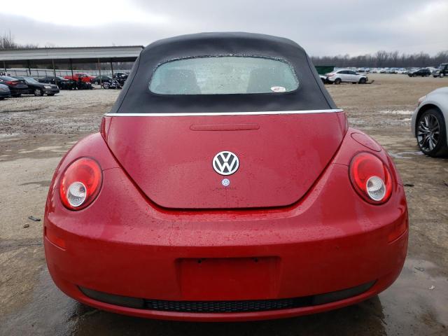 3VWRF31YX7M400485 - 2007 VOLKSWAGEN NEW BEETLE CONVERTIBLE OPTION PACKAGE 1 RED photo 6