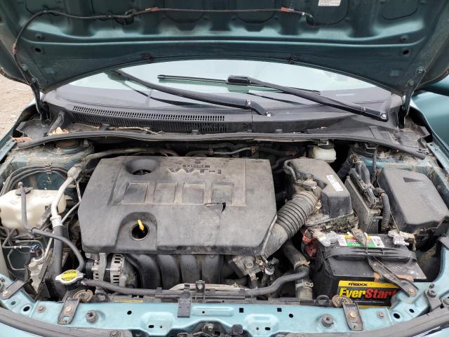 JTDBL40E19J022325 - 2009 TOYOTA COROLLA BASE TEAL photo 11