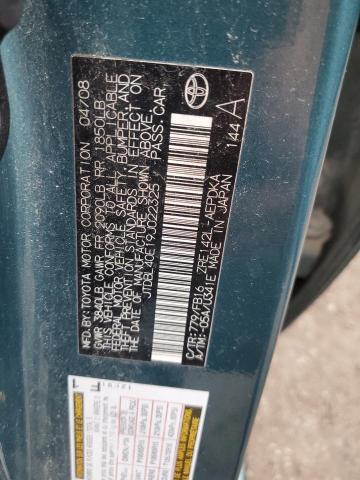 JTDBL40E19J022325 - 2009 TOYOTA COROLLA BASE TEAL photo 12