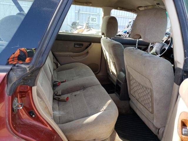 4S3BH675X37605824 - 2003 SUBARU LEGACY OUTBACK AWP 勃艮第红 照片 10