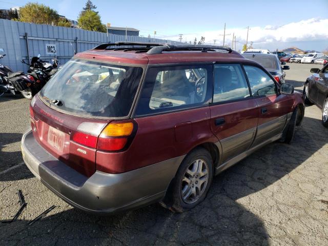 4S3BH675X37605824 - 2003 SUBARU LEGACY OUTBACK AWP 勃艮第红 照片 3