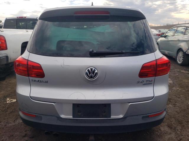 WVGBV3AX6DW621202 - 2013 VOLKSWAGEN TIGUAN S SILVER photo 6