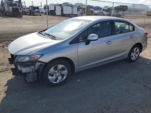 19XFB2F57DE041449 - 2013 HONDA CIVIC LX SILVER photo 1