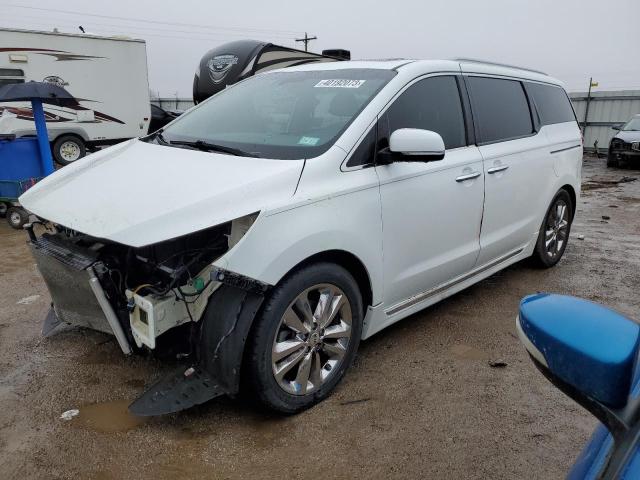 KNDME5C15G6140377 - 2016 KIA SEDONA SXL WHITE photo 1