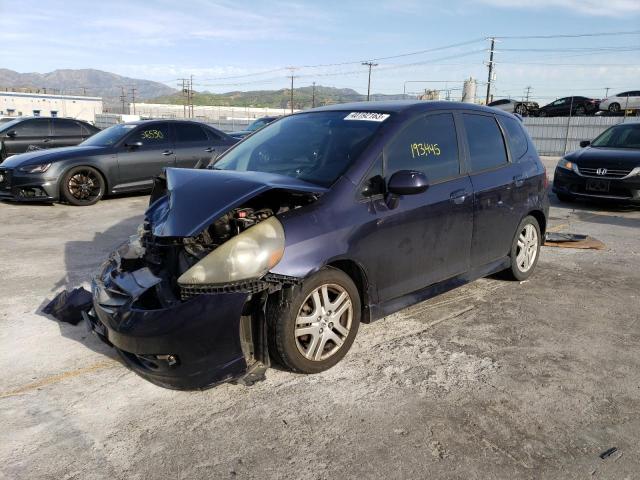 JHMGD38668S047738 - 2008 HONDA FIT SPORT BLUE photo 1