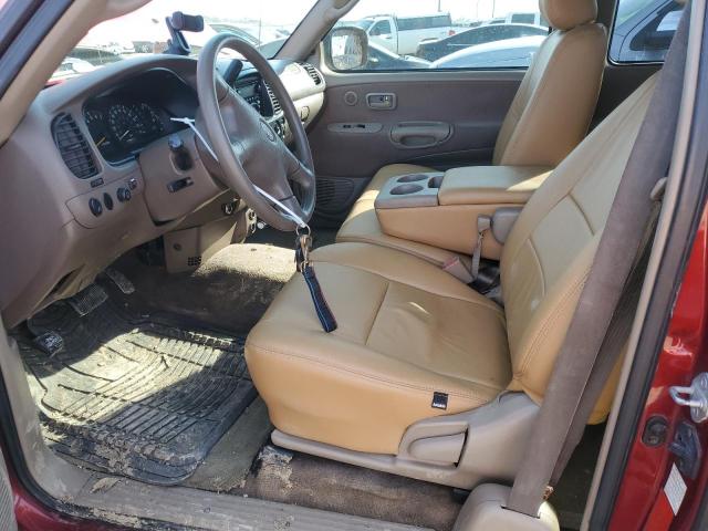 5TBRT34172S302543 - 2002 TOYOTA TUNDRA ACCESS CAB წითელი ფოტო 7