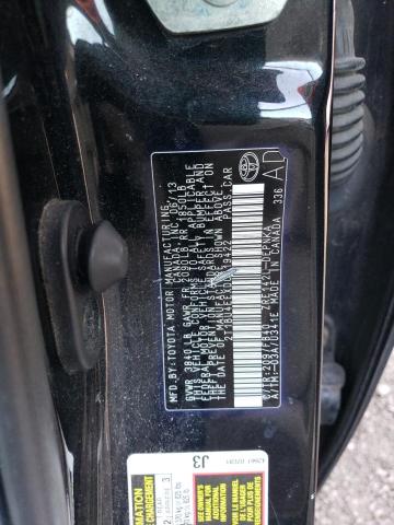 2T1BU4EEXDC119422 - 2013 TOYOTA COROLLA BASE BLACK photo 12