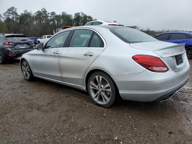 55SWF4JBXGU128336 - 2016 MERCEDES-BENZ C 300 SILVER photo 2