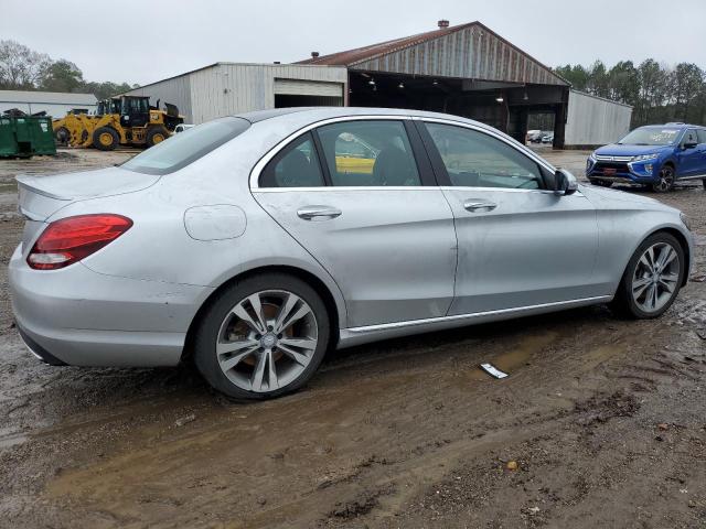 55SWF4JBXGU128336 - 2016 MERCEDES-BENZ C 300 SILVER photo 3