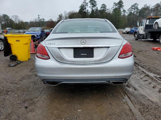 55SWF4JBXGU128336 - 2016 MERCEDES-BENZ C 300 SILVER photo 6