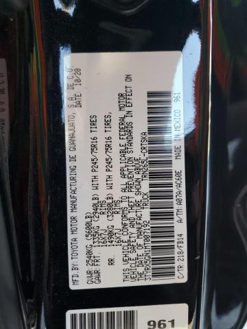 3TYRX5GN1MT007192 - 2021 TOYOTA TACOMA ACCESS CAB შავი ფოტო 13