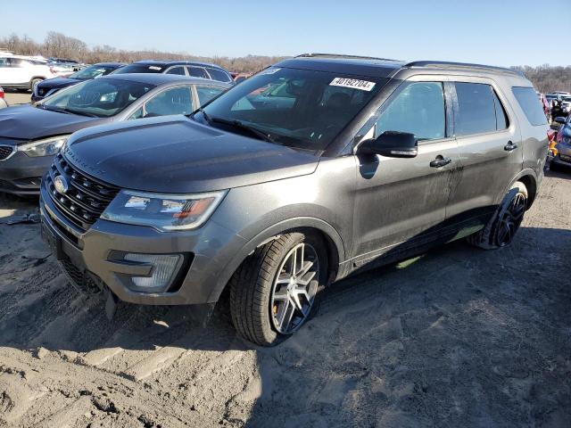 1FM5K8GT6GGB85182 - 2016 FORD EXPLORER SPORT GRAY photo 1