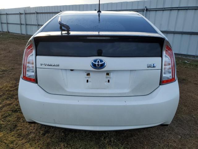 JTDKN3DU0F1890253 - 2015 TOYOTA PRIUS WHITE photo 6