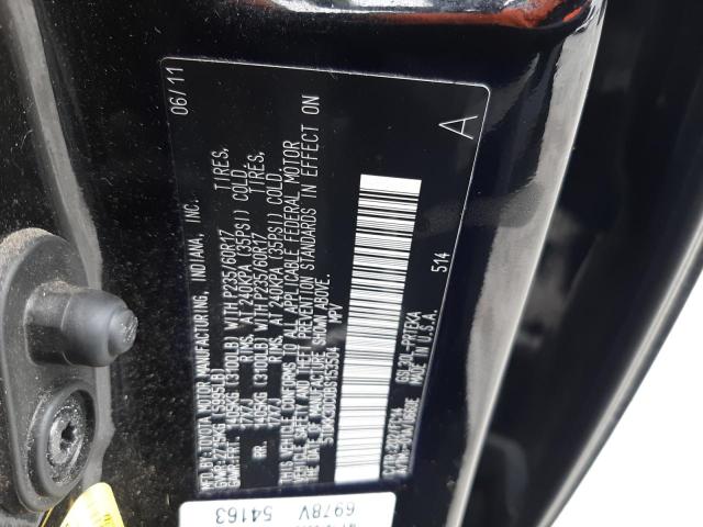 5TDKK3DC0BS153504 - 2011 TOYOTA SIENNA LE BLACK photo 14