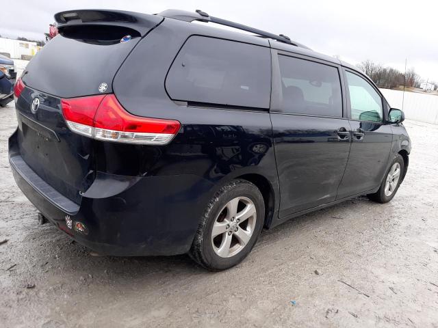 5TDKK3DC0BS153504 - 2011 TOYOTA SIENNA LE BLACK photo 3