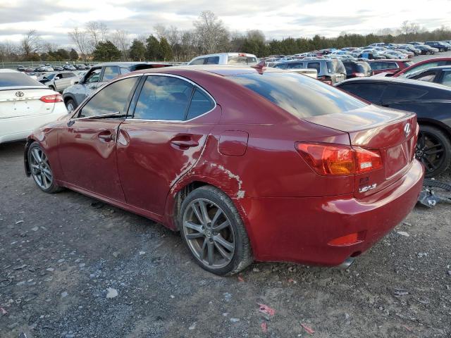 JTHBK262985065319 - 2008 LEXUS IS 250 RED photo 2