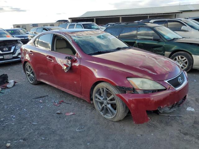 JTHBK262985065319 - 2008 LEXUS IS 250 RED photo 4