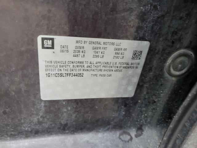 1G11C5SL7FF344052 - 2015 CHEVROLET MALIBU 1LT 棕色 照片 12