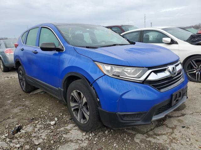 2HKRW6H35KH221008 - 2019 HONDA CR-V LX BLUE photo 4