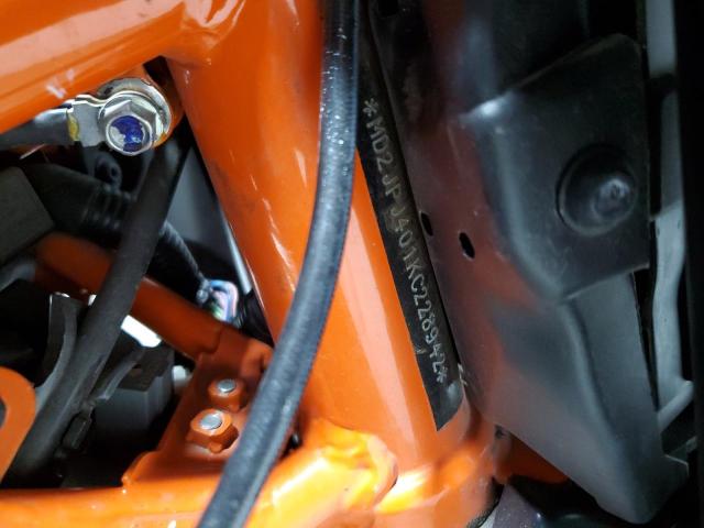 MD2JPJ401KC228942 - 2019 KTM 390 DUKE ORANGE photo 12