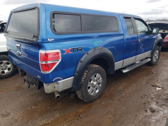 1FTFX1EV7AFD68545 - 2010 FORD F150 SUPER CAB BLUE photo 3