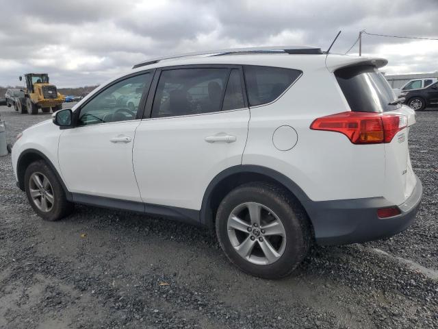 2T3WFREV5FW178444 - 2015 TOYOTA RAV4 XLE WHITE photo 2