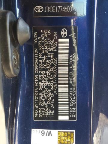 JTKDE177460099225 - 2006 TOYOTA SCION TC 蓝色 照片 12