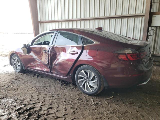 19XZE4F98KE010419 - 2019 HONDA INSIGHT TOURING MAROON photo 2