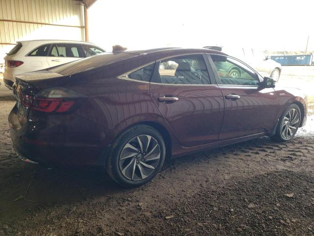 19XZE4F98KE010419 - 2019 HONDA INSIGHT TOURING MAROON photo 3