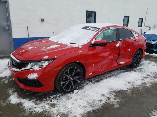 2HGFC2F81LH533552 - 2020 HONDA CIVIC SPORT 红色 照片 1