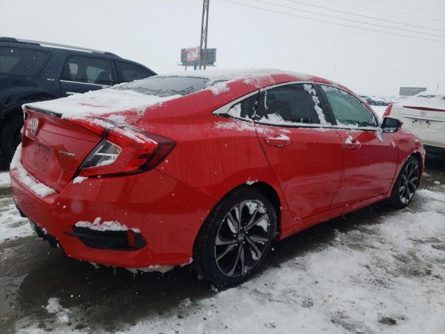 2HGFC2F81LH533552 - 2020 HONDA CIVIC SPORT 红色 照片 3