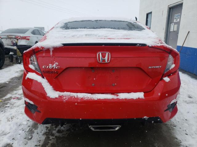 2HGFC2F81LH533552 - 2020 HONDA CIVIC SPORT 红色 照片 6