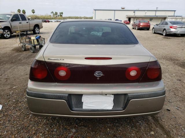 2G1WF52E229373136 - 2002 CHEVROLET IMPALA TAN photo 6