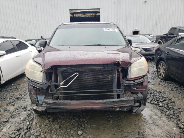 5FNYF18127B026633 - 2007 HONDA PILOT LX BURGUNDY photo 5