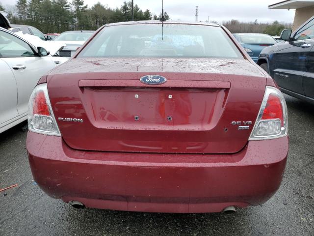 3FAHP011X7R190234 - 2007 FORD FUSION SE MAROON photo 6