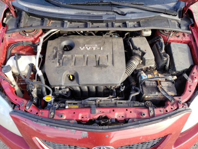 JTDBL40E69J034602 - 2009 TOYOTA COROLLA BASE RED photo 11