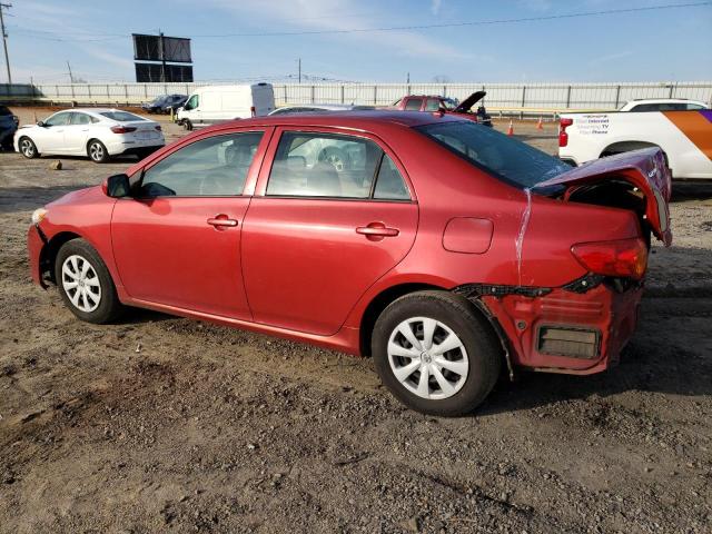 JTDBL40E69J034602 - 2009 TOYOTA COROLLA BASE RED photo 2