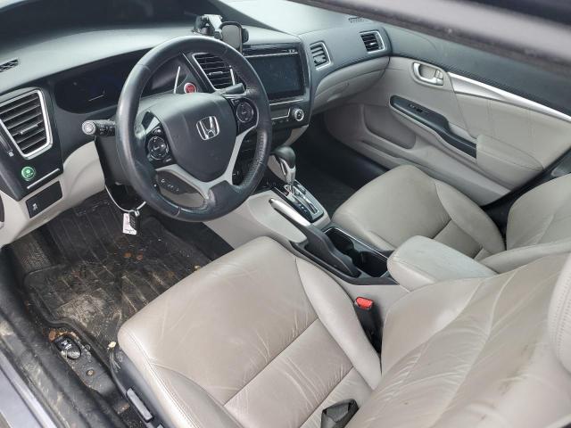 2HGFB2F95FH503535 - 2015 HONDA CIVIC EXL ნაცრისფერი ფოტო 8