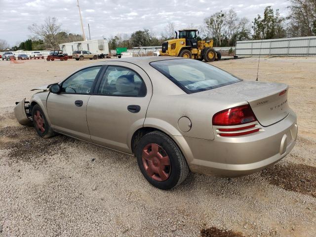 1B3EL36X94N380730 - 2004 DODGE STRATUS SE TAN photo 2