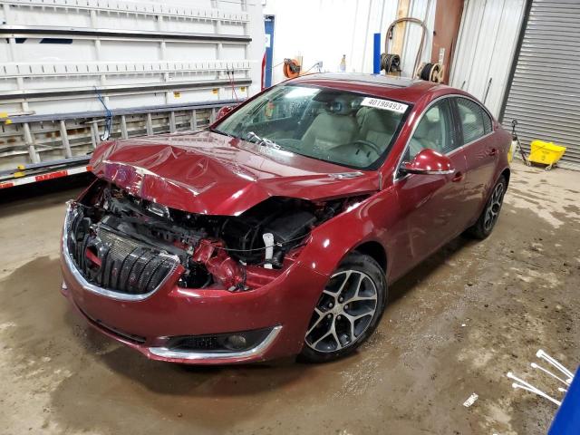 2G4GL5EX8H9154445 - 2017 BUICK REGAL SPORT TOURING RED photo 1