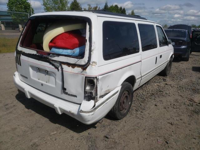 1P4GH44R9NX119845 - 1992 PLYMOUTH VOYAGER SE WHITE photo 4