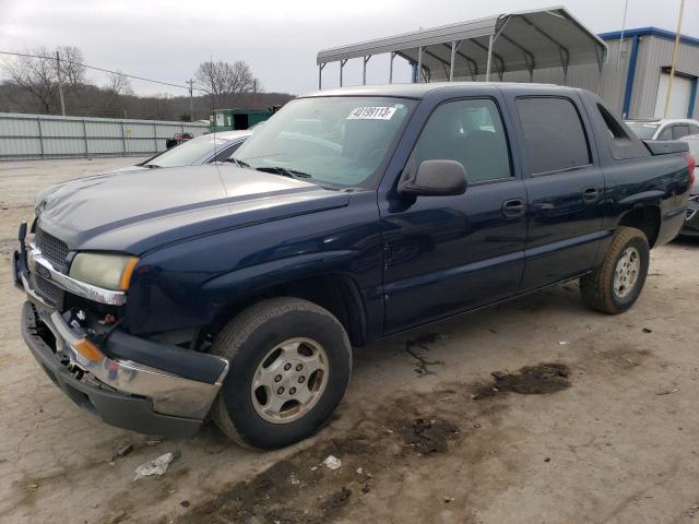 3GNEC12T64G221766 - 2004 CHEVROLET AVALANCHE C1500 BLUE photo 1