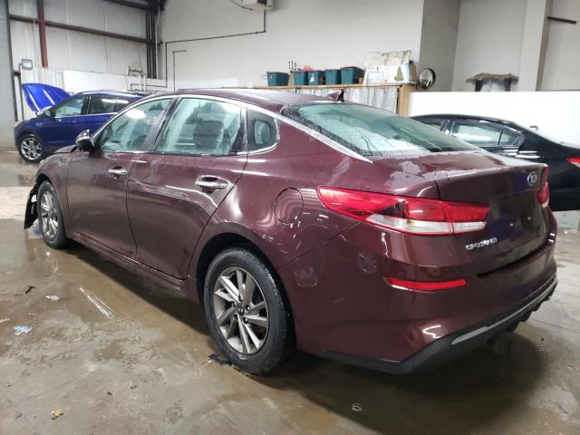 5XXGT4L32KG288835 - 2019 KIA OPTIMA LX MAROON photo 2