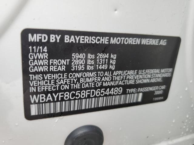 WBAYF8C58FD654489 - 2015 BMW 750 LXI WHITE photo 12