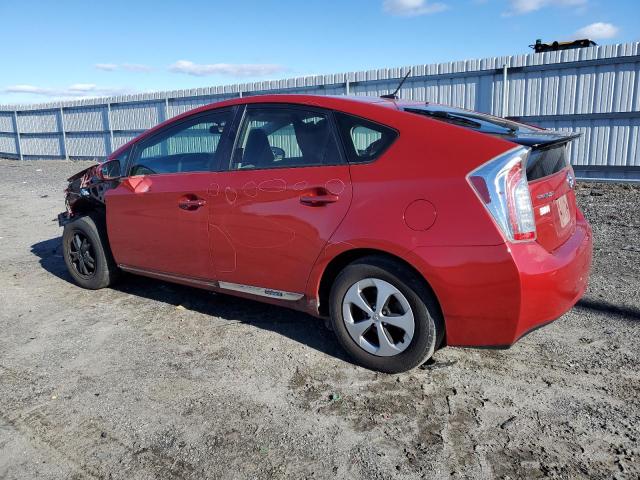 JTDKN3DU8D1728013 - 2013 TOYOTA PRIUS RED photo 2